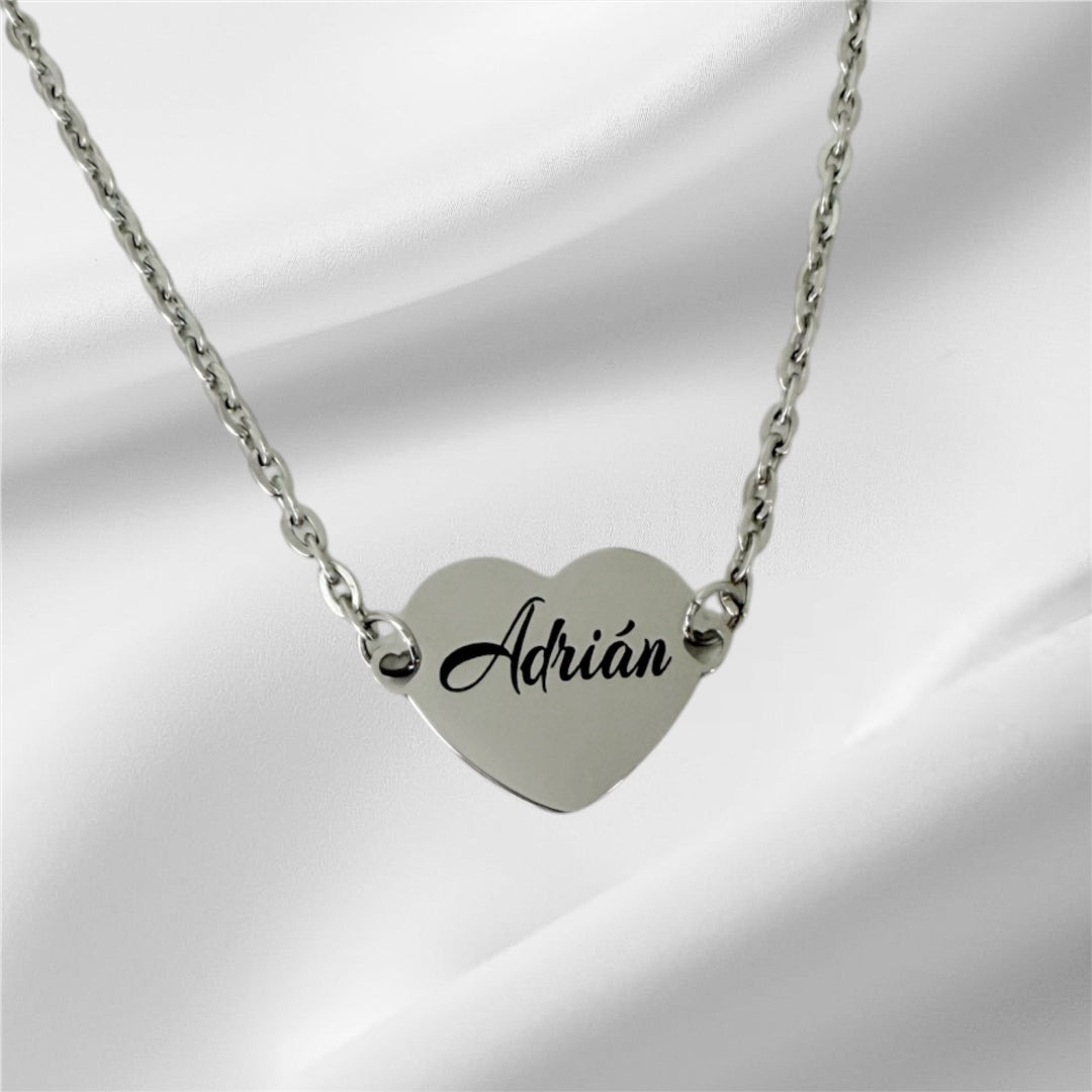 🔹 Gargantilla de Acero Personalizada con Grabado Láser