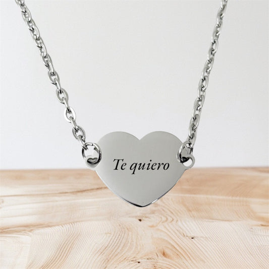 🔹 Gargantilla de Acero Personalizada con Grabado Láser