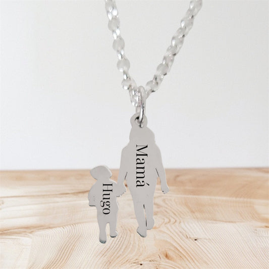 Gargantilla Personalizada Madre e Hijo
