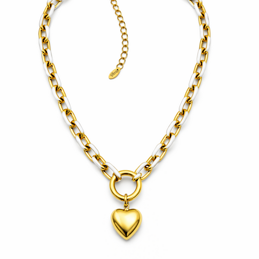 Gargantilla Eslabones Diseño Esmaltado