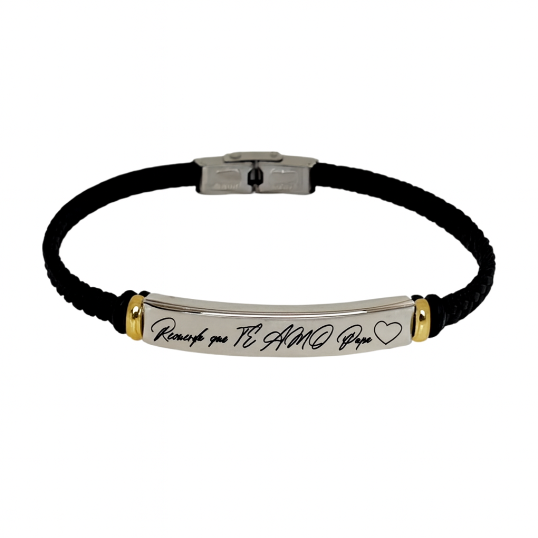 Pusera hombre grabada con frase para papa