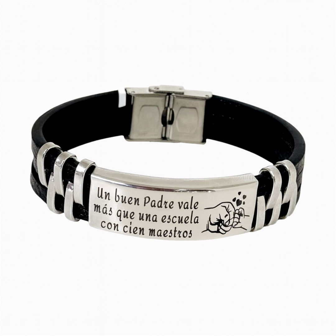 Pulsera de hombre personalizada, regalo para el día del padre