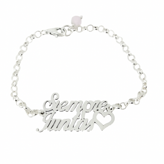 pulsera de plata regalo especial siempre juntas