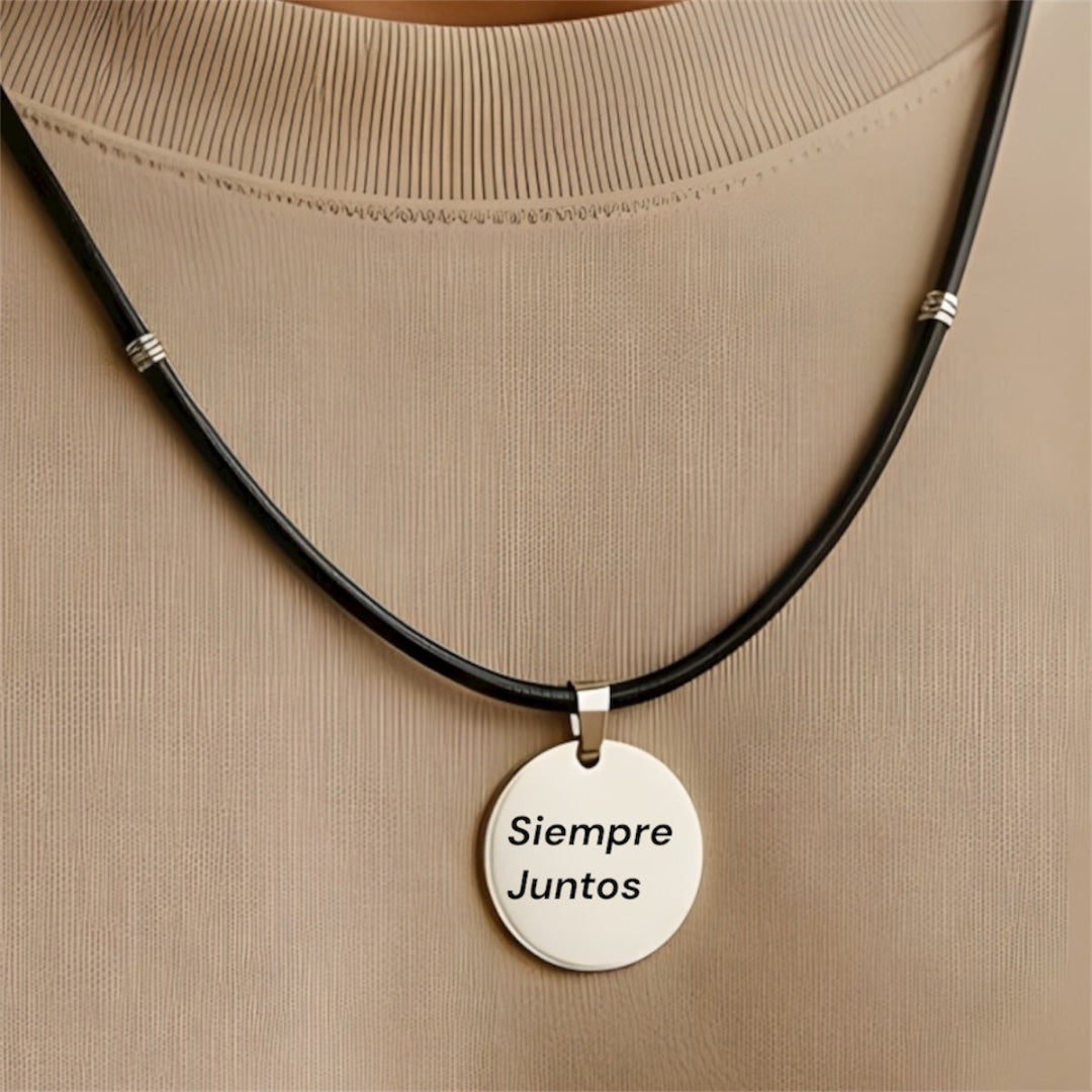 Gargantilla personalizada sfinge de hombre en acero