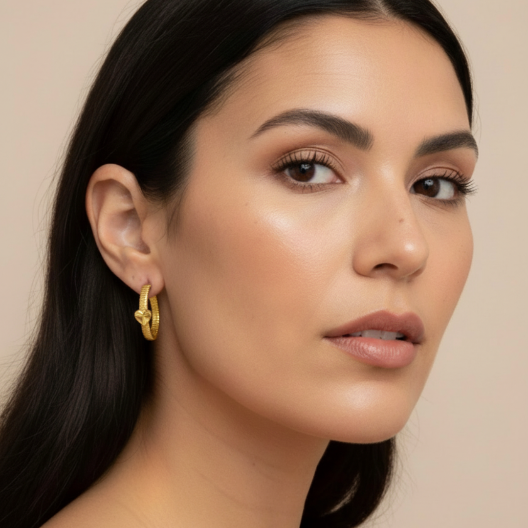 Pendientes– Sfinge | Aros Ligeros y Elegantes en Dorado o Plateado