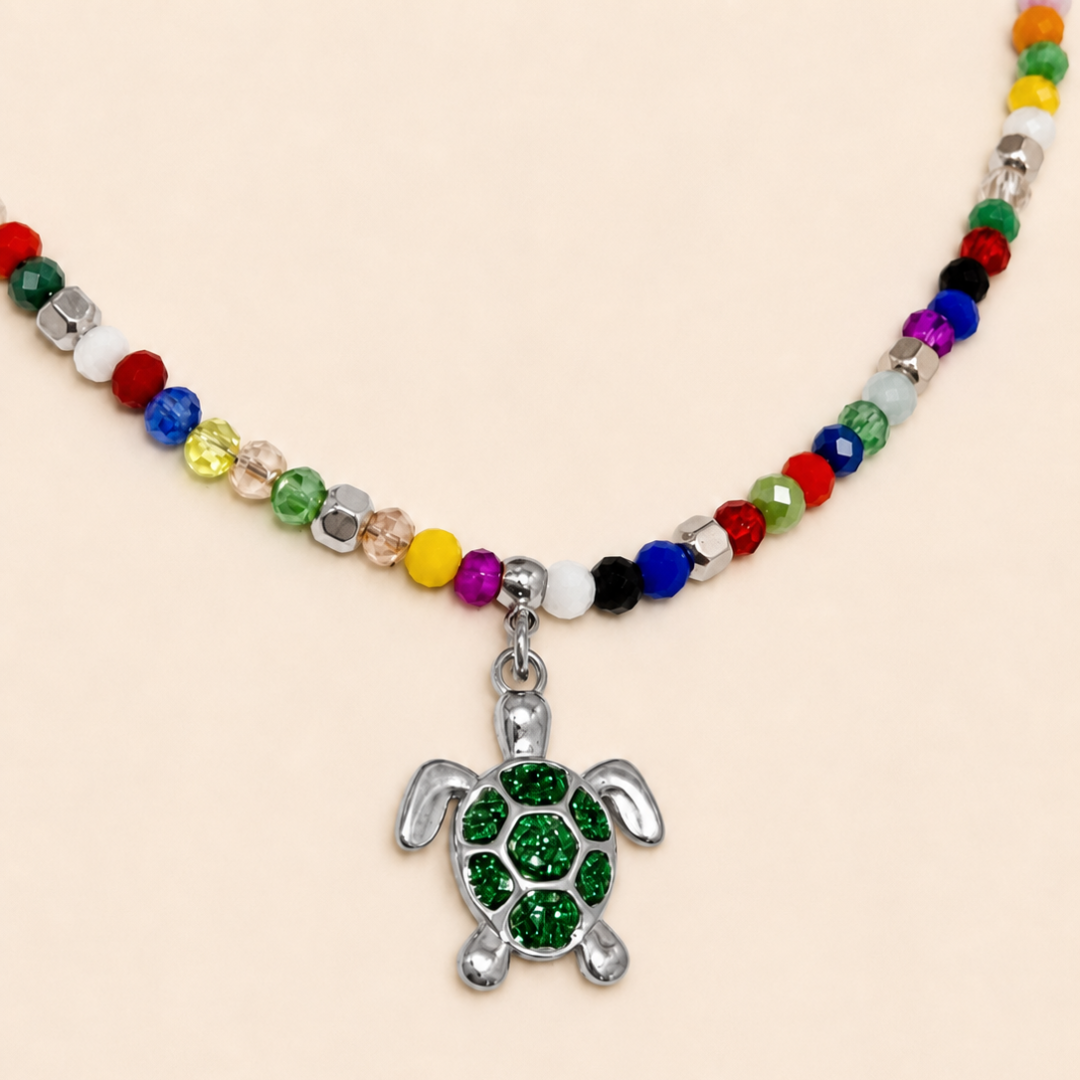 gargantilla con tortuga amuleto  de proteccion sfinge joyas