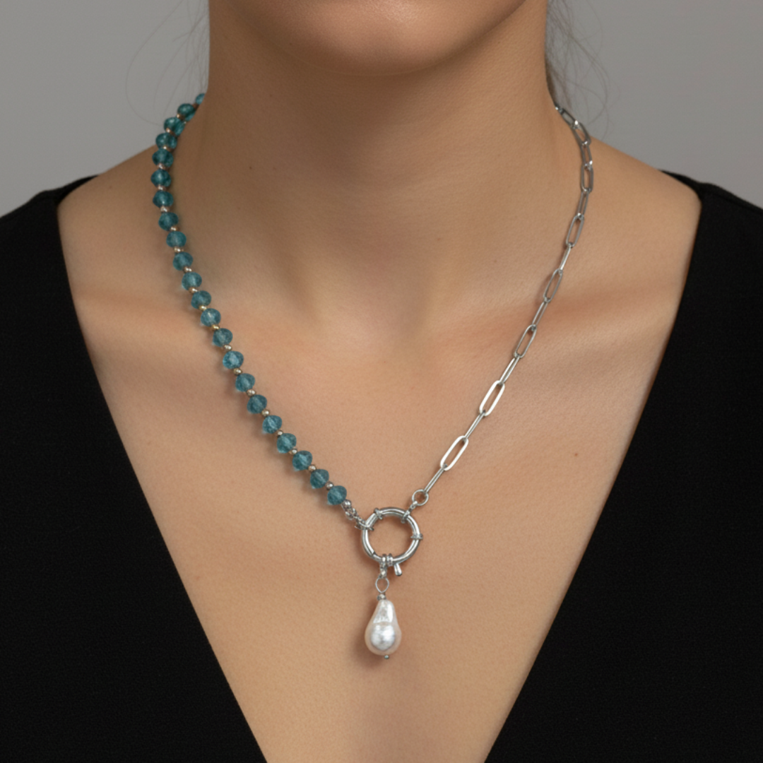 Gargantilla Corazón o Perla de nacar