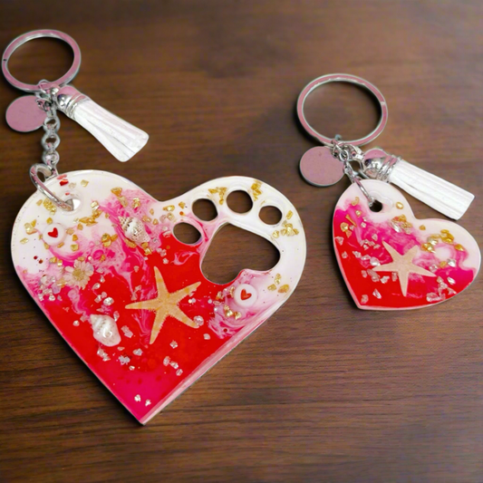 Llavero de resina personalizado con huella | Artesanal, brillante y único – Sfinge Joyas