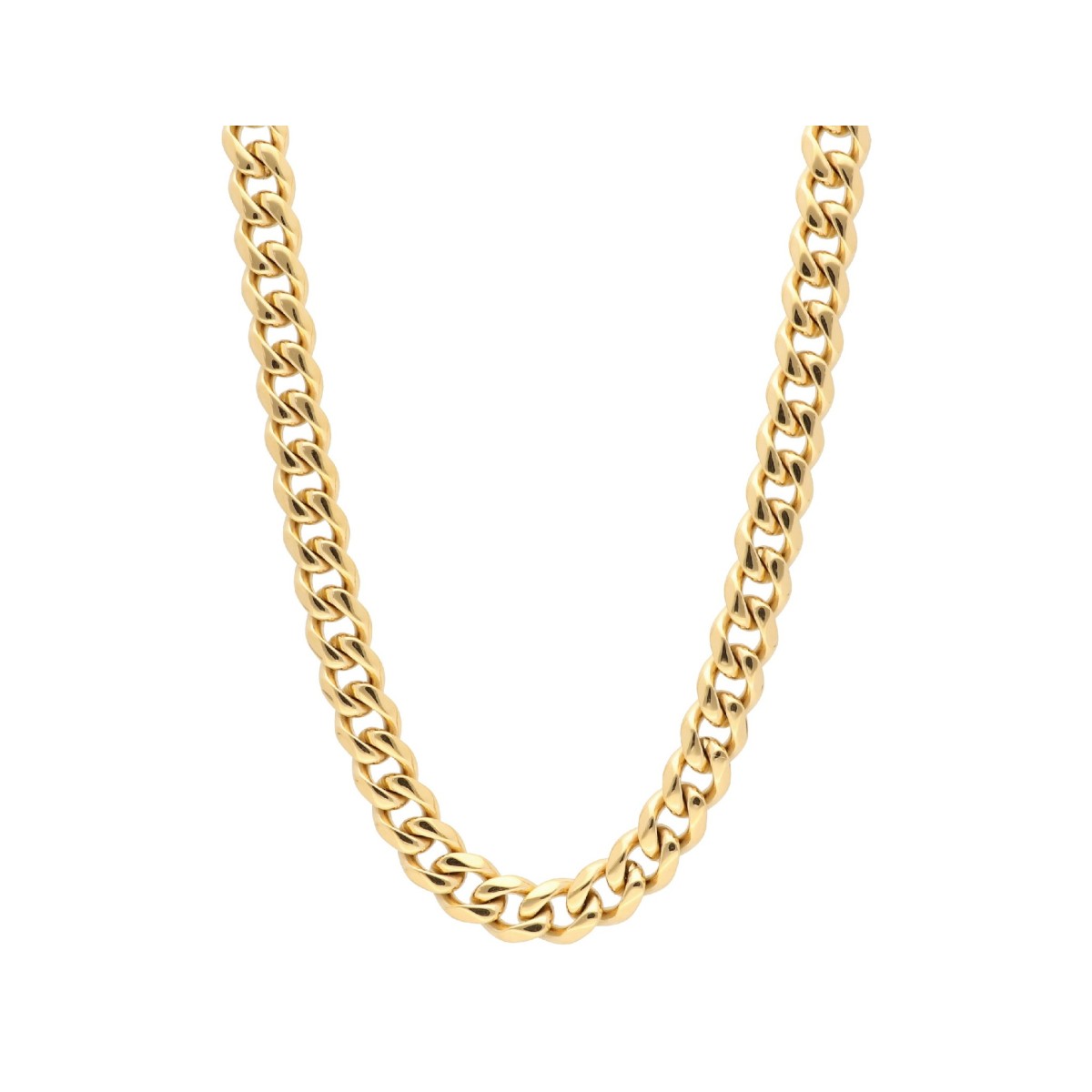 Gargantilla de Acero Dorado 7 mm – Cadena Moderna y Ligera | Sfinge