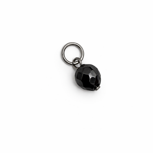 Charm cristal negro de la colección Sfinge Infinity