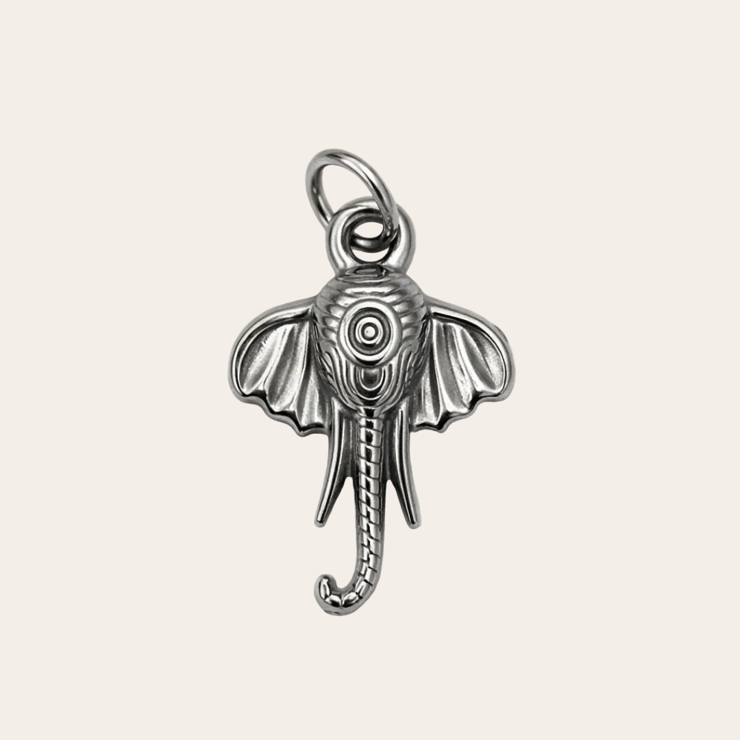Charm elefante de la colección Sfinge Infinity en acero inoxidable