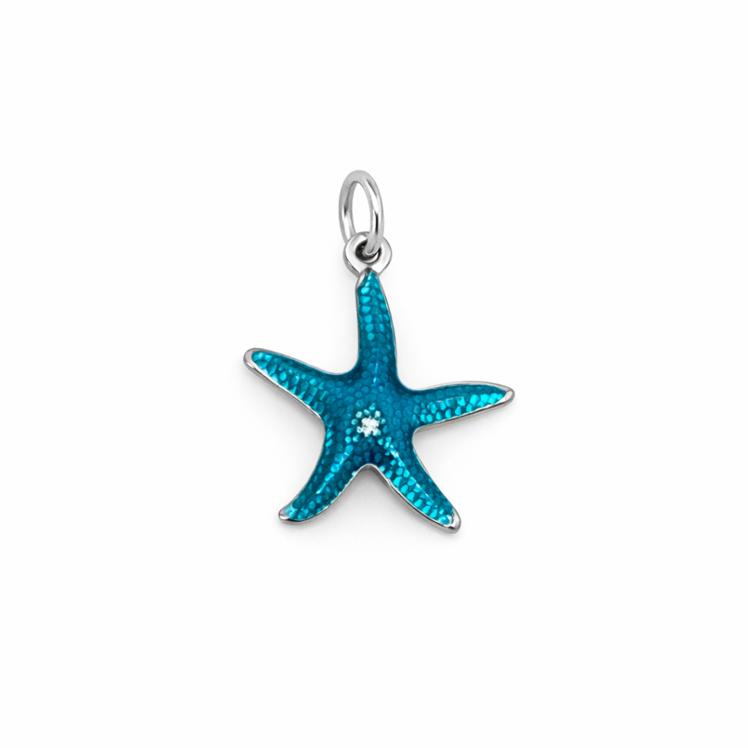 Charm estrella de mar azul de la colección Sfinge Infinity
