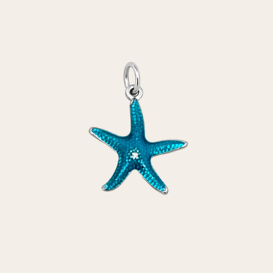 Charm estrella de mar azul de la colección Sfinge Infinity
