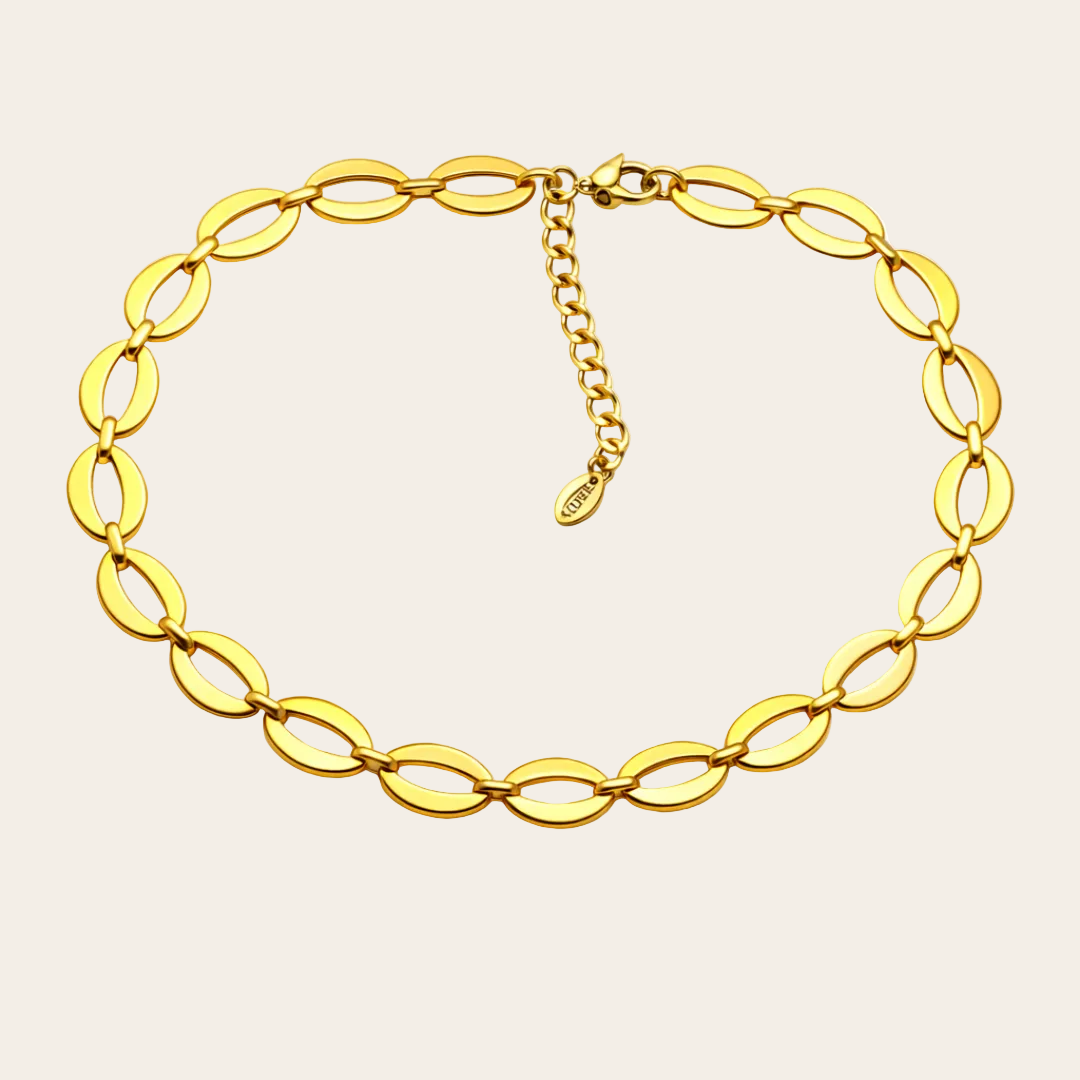 collar acero dorado de la coleccion sfinge infinity