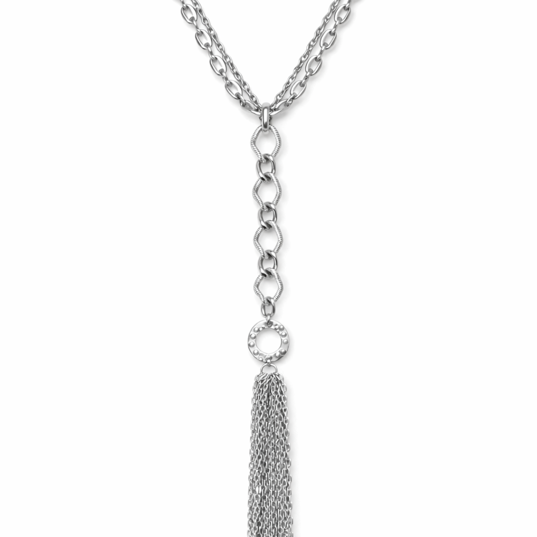 collar de acero plateado sfinge joyas