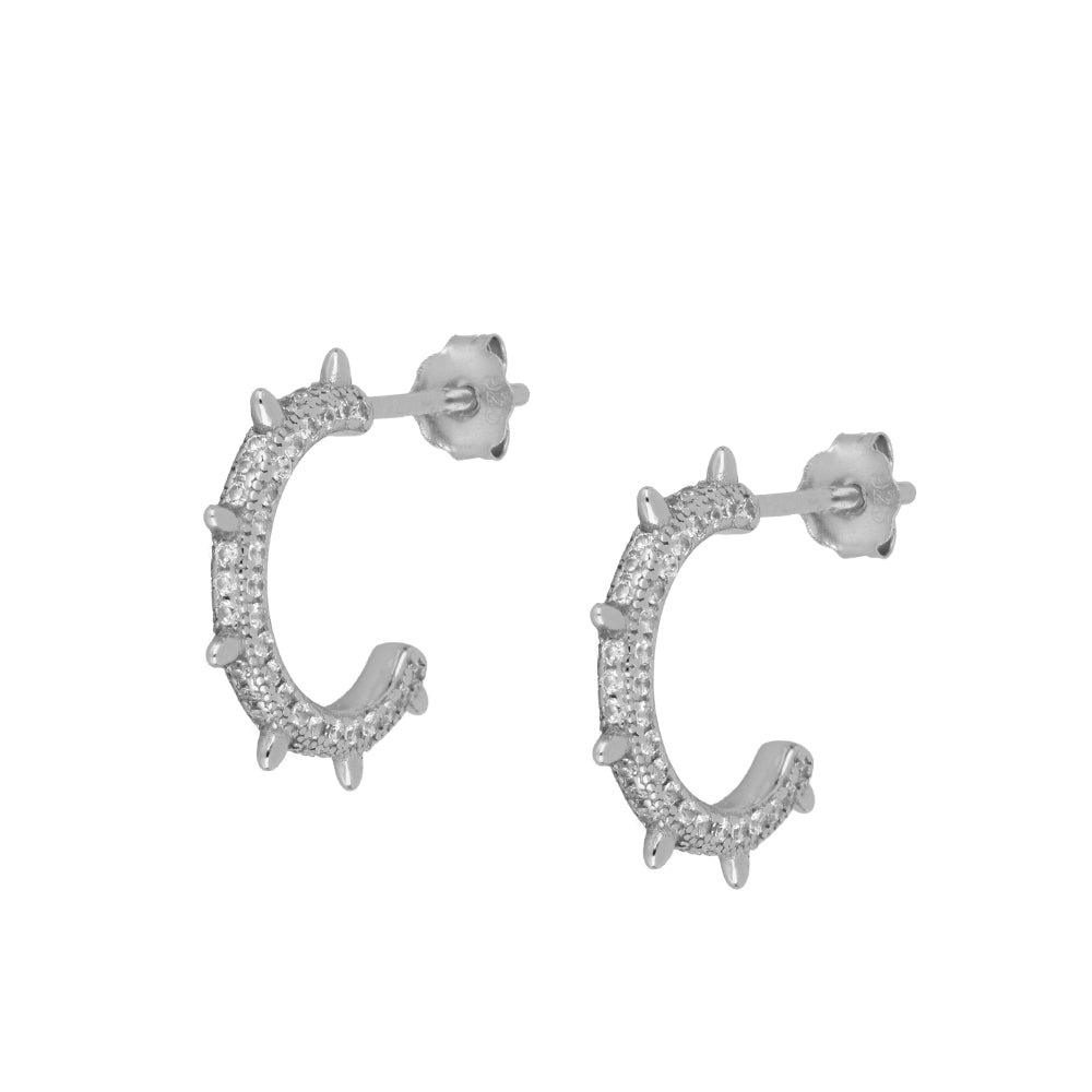 Pendientes de Aro en Plata y Plata con Baño de Oro 18k - Brillo y Versatilidad