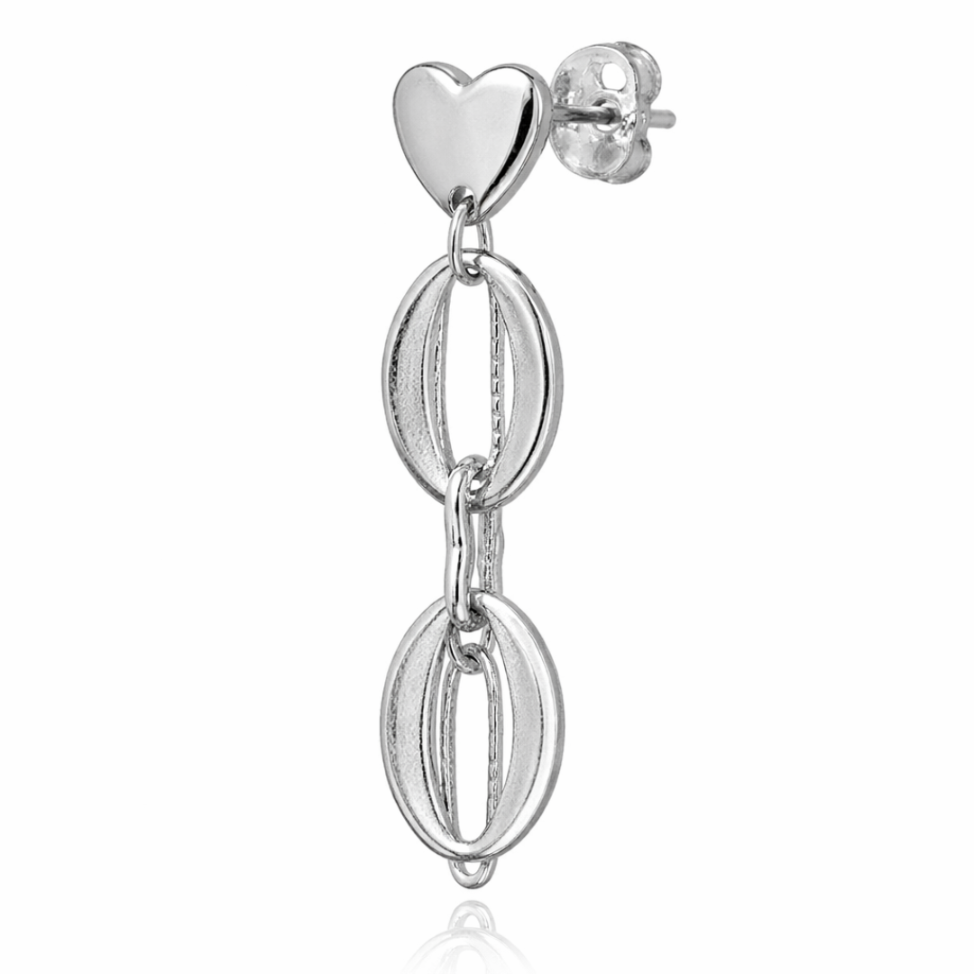 Pendientes Mix Aros Planos de Sfinge en acabado plateado, diseño elegante y ligero