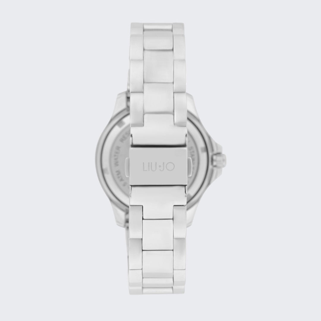 Reloj Plateado Mujer con Brillantitos en Movimiento