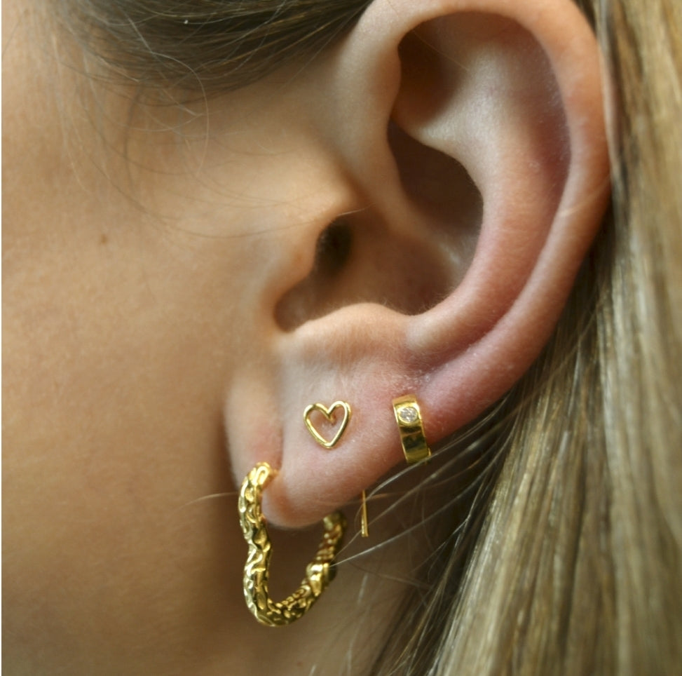 Pendientes Corazón Labrado
